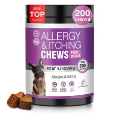 Dog Allergy Chews 200ct - and Itching 2 g/capsule 200pcs, purple
