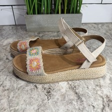 Girl  s 4M Jellypop Platform Sandals Woven Floral Print