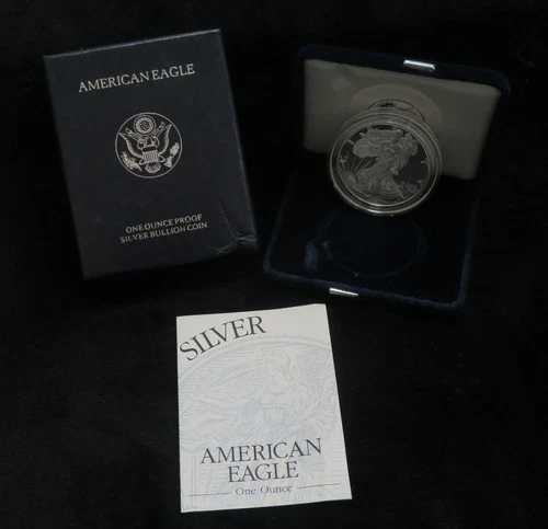 1997-P American Silver Eagle Proof * 1 Ounce of Silver * With Box and COA