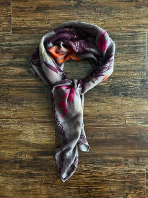 Passigatti Tuch Schal Damen, leicht, taupe, ca. 105 cm x 109 cm