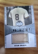 2024 Leaf Lumber - Game Used Lumber Relics Ryan Braun #GUL-88 /8