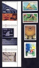 US Stamp Mint, Scott  3379-3383  3389  3390  3397  3398  MNH, Nine Stamps