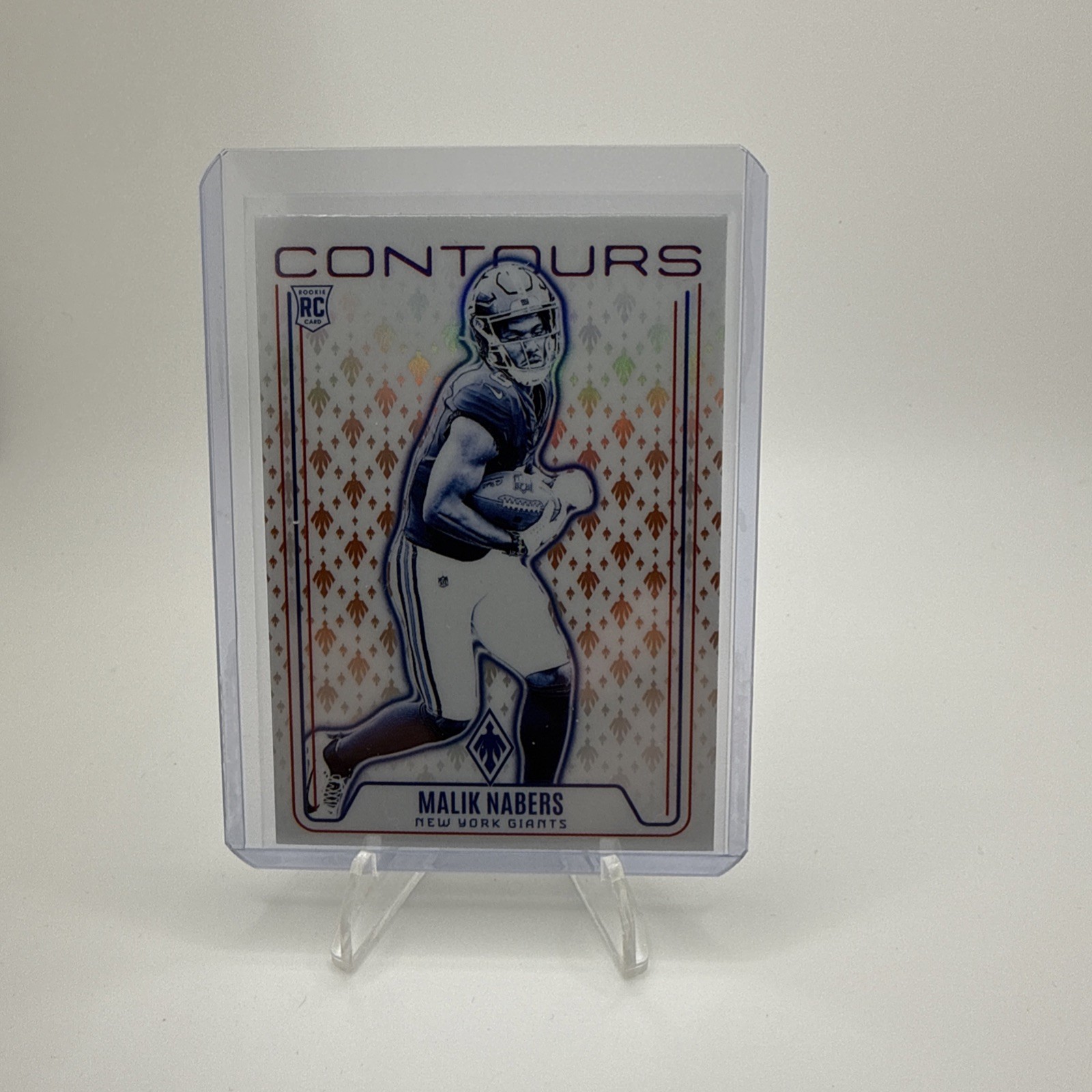 2024 Panini Phoenix Malik Nabers Contours Orange #CON-MNS RC Giants