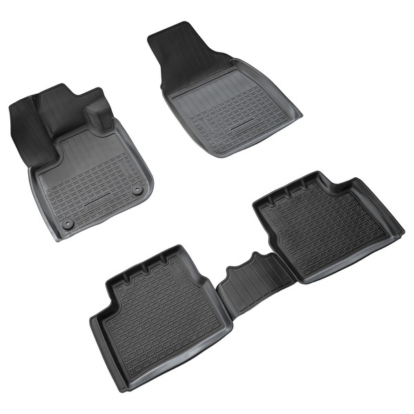3D Gummi Fussmatten Passend FüR Fiat 500E | BJ Ab 2020> | Passgenau-image