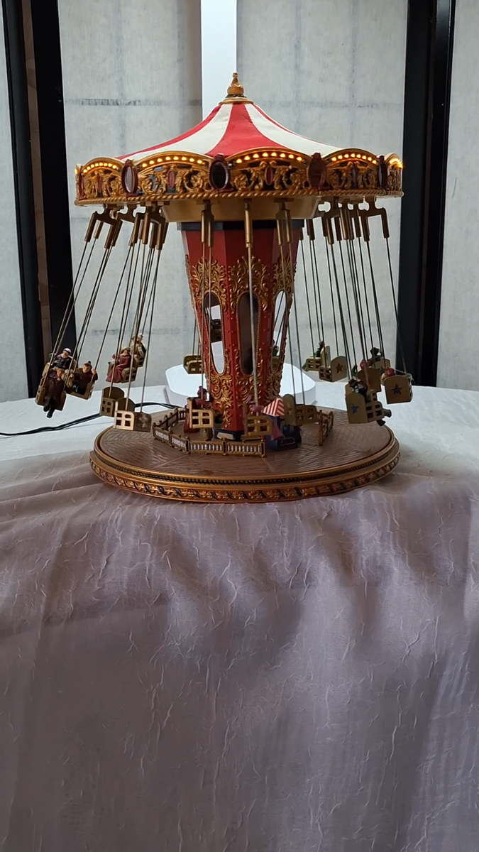 WORLD'S FAIR SWING CAROUSEL MR CHRISTMAS GOLD LABEL COLLECTION