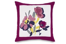 DKNY "WATERCOLOR FIELD" EUROPEAN SHAMS - FUCHSIA S/2