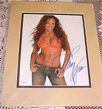 TNA WWE Wrestling Christy Hemme Signed 8x10 Photo MATTED JSA CERT