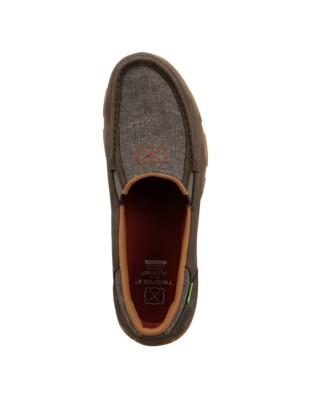Twisted X Men\'s Eco Dust & Cocoa Slip On Driving Moc MDMX002 Size 14 Twisted X Casual Shoes Mens Driving Moc Eco Dust Cocoa  main image 3