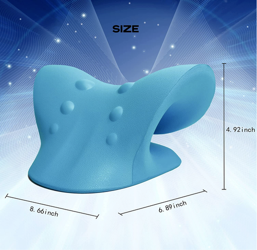 Neck Shoulder Stretcher Relaxer Cervical Chiropractic Traction Device Pillow US - Picture 3 of 14