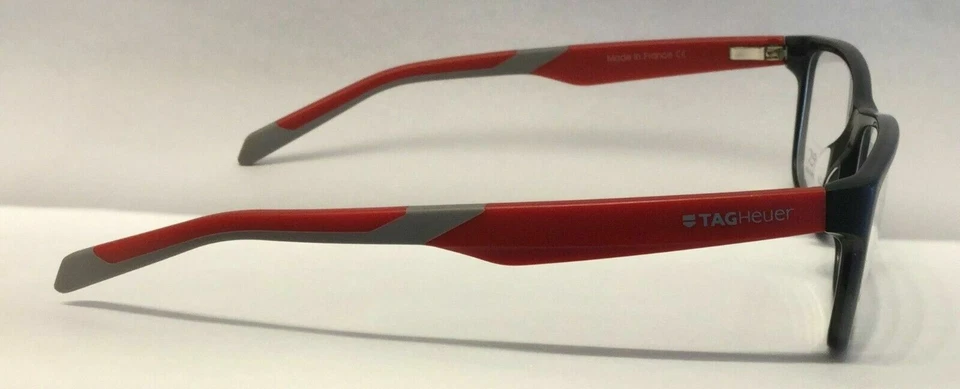 Tag Heuer Reflex TH553 O 004 Black/Red Eyeglasses - Image 3 of 4