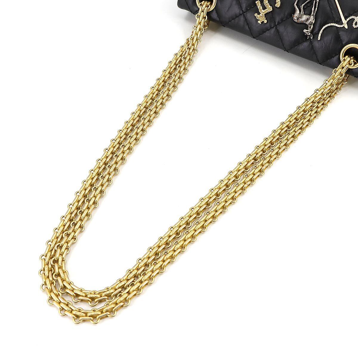 CHANEL 2.55 Matelasse Lucky charms Chain Shoulder Bag CHANEL 2.55 Matelasse Lucky charms Chain Shoulder Bag