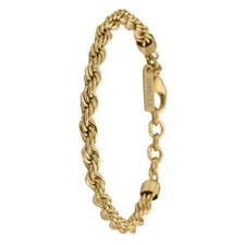 NEW Invicta33974 Men's Authentic Elements 210mm Collection Gold-Tone SS Bracelet