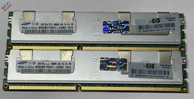 HP 500203-061 - 8GB KIT 2 x 4GB PC3-10600R ECC Registered RAM Server Speicher Sam