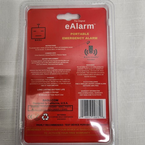 BASU - Original eAlarm Portable Emergency Alarm Battery included New - Picture 7 of 11