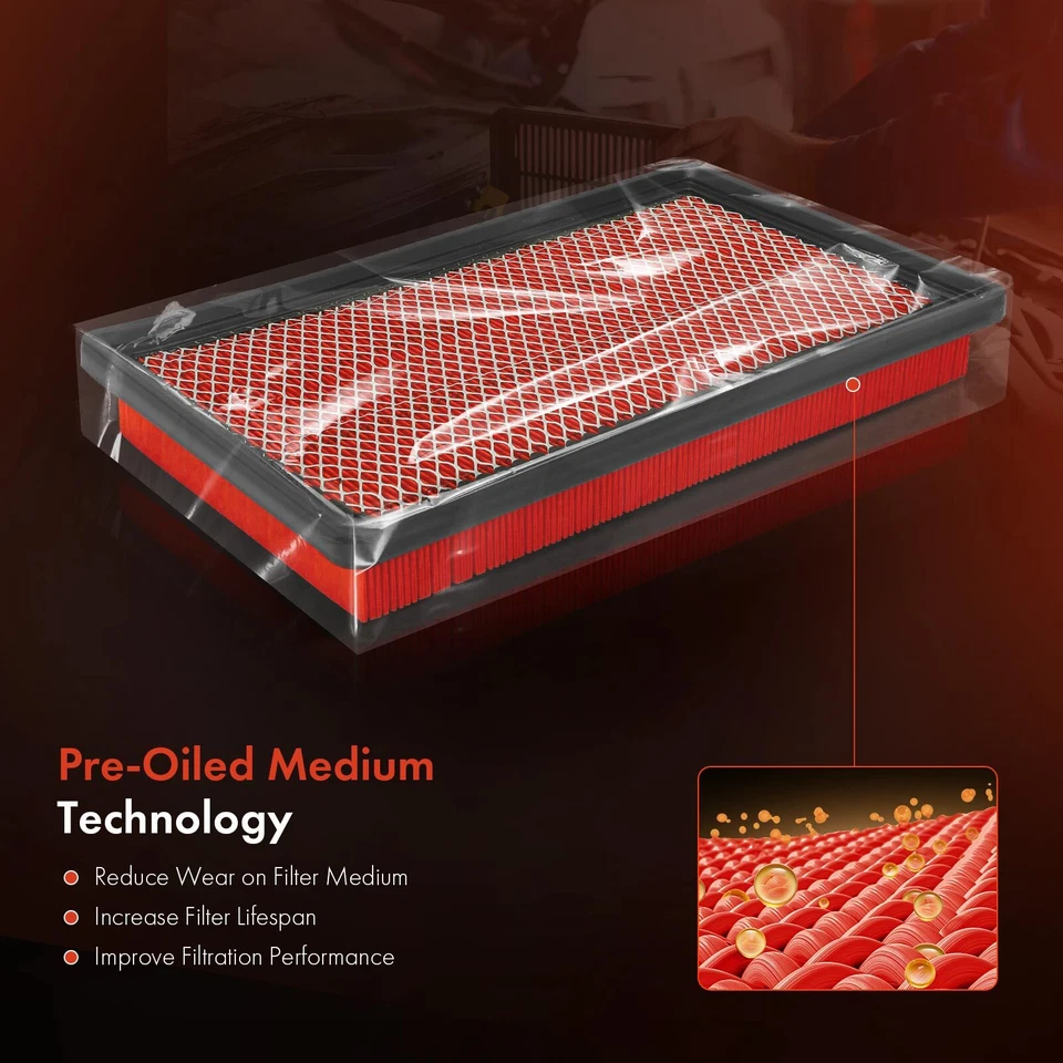 Filtro de aire de motor de alto rendimiento para Chevrolet Malibu Oldsmobile Alero Pontiac Foto 4 de 4