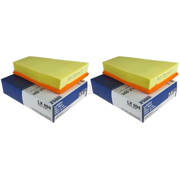 2X Mahle / Knecht Luftfilter LX 694 Air Filter-image