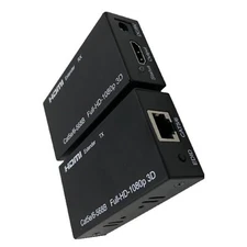 60M Extender RJ45 HDMI Network Extender 1080P Transmitter Receiver Extension Hub