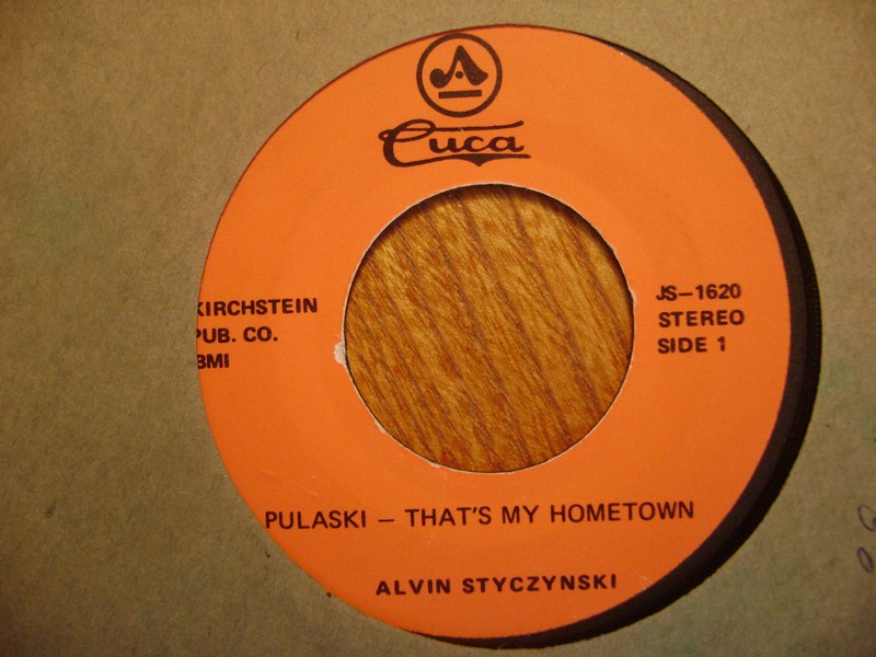 AMERICAN/ CUCA 45 RECORD/ ALVIN STYCZYNSKI / PULASKI-THAT'S MY HOMETOWN/ KRAKOW 