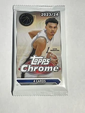 2023-24 Topps Chrome Basketball Guaranteed (Black Ref Auto /10) Hot Pack