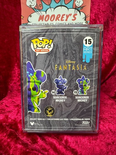 Fantasia - Sorcerer Mickey Purple & Green Artist Series 80th Anniv Pop #15 - Picture 3 of 7