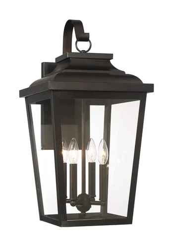 Minka Lavery Irvington Manor 4 Light Outdoor Wall Mount, Chelesa Bronze - Picture 2 of 5