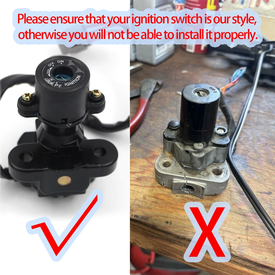 Fit For Suzuki Inazuma GW250 2013-2018 Ignition Switch Fuel Gas Cap Lock Set Foto 2 de 4