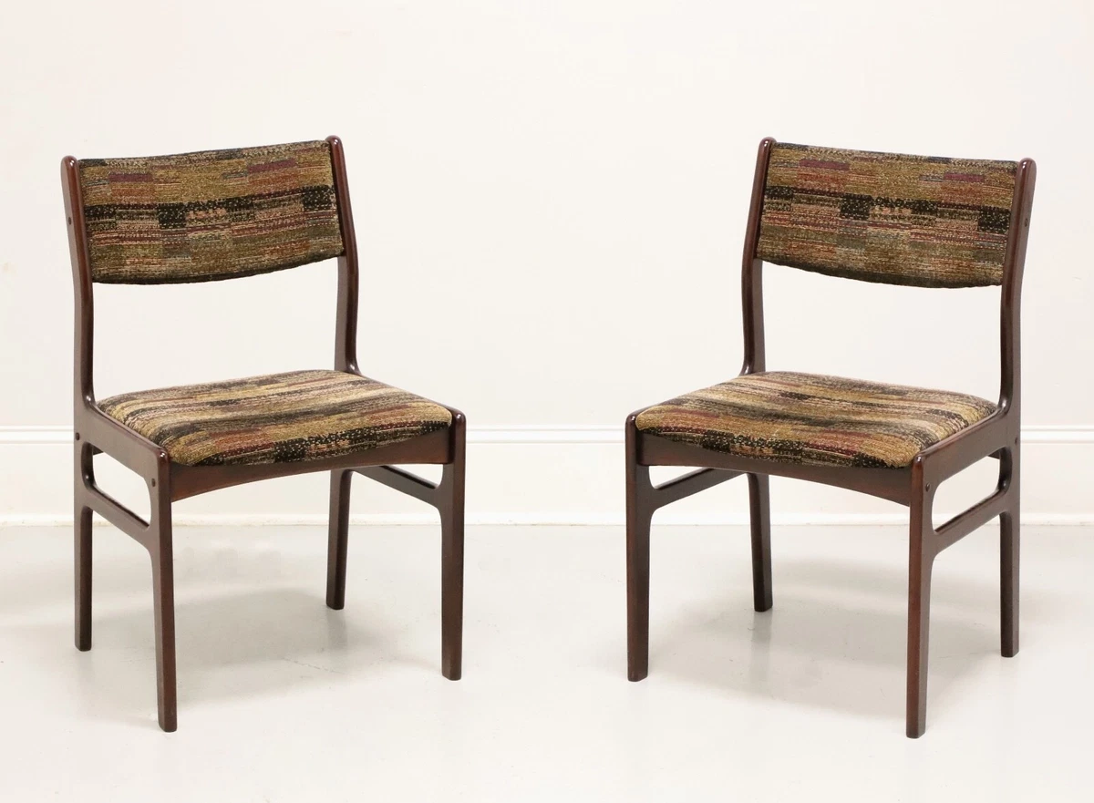 DYRLUND Mid 20th Century Rosewood Danish Modern Dining Side Chairs