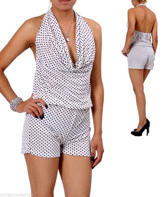 black and white romper dress