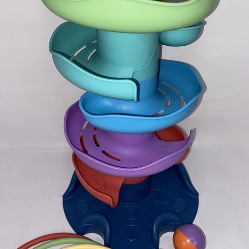 Ball Drop & Roll Swirling Tower, Stack, Drop & Go Ball Ramp Toy - Stack & Toss - Picture 4 of 18