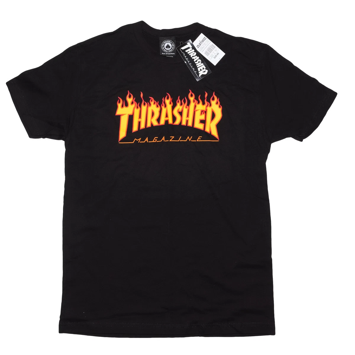 black thrasher t shirt womens