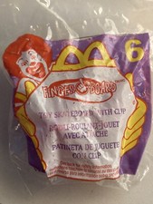 2000 McDonalds Finger Board Toy Skateboard With Clip 6 Happy Meal Toy