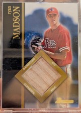 2002 Bowman Baseball Ryan Madson Relics Game Used Bat Card #BR-RM Phillies