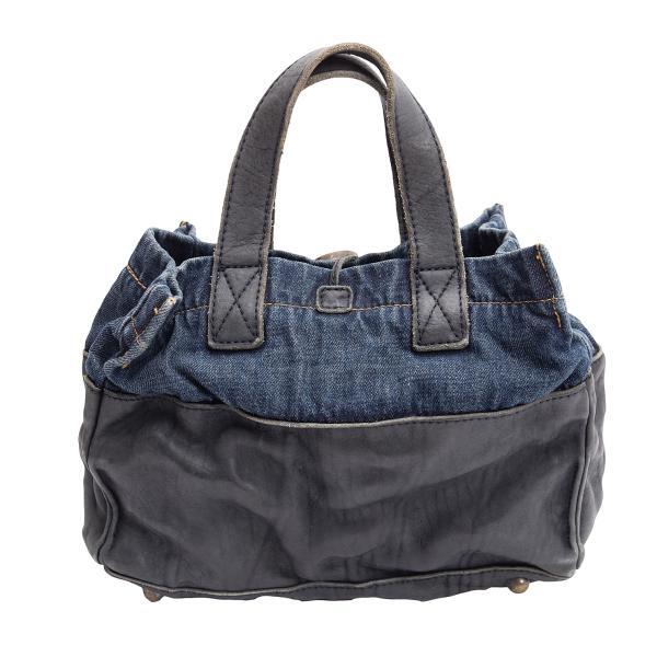 tricot COMME des GARCONS Leather Switching Denim Washed Bag