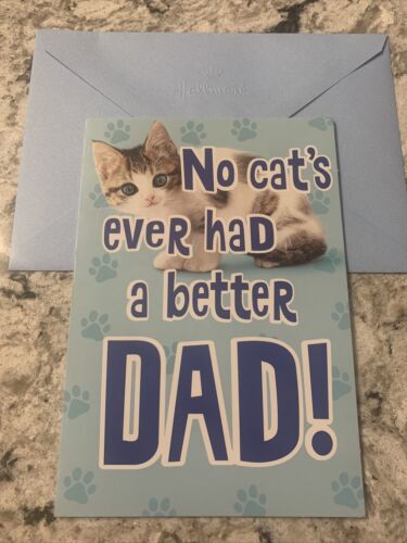 Happy Father’s Day Dad From The Cat Funny 5”x7” Hallmark Greeting Card - Picture 2 of 8
