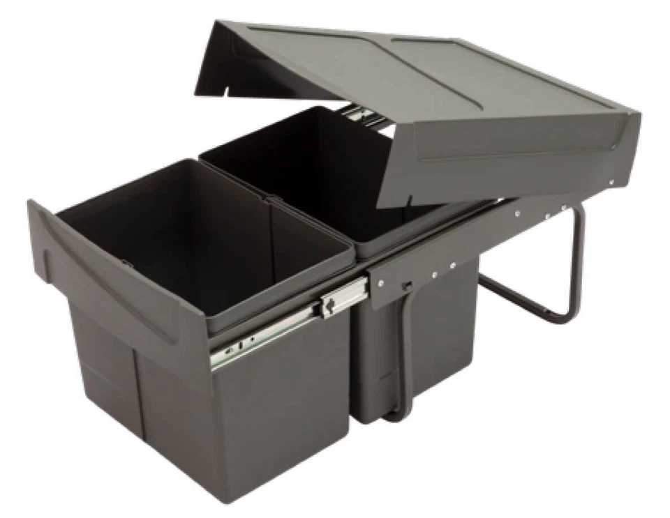 Häfele Abfallsammler Einbau Abfalleimer ausziehbar Müll-Auszug Schrank 400 mm - Bild 2 von 4