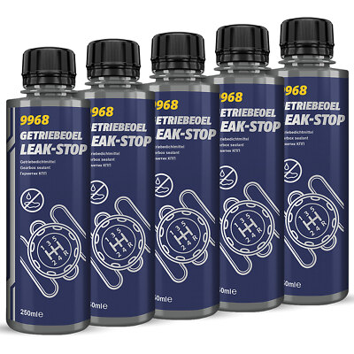 Ölstop Getriebe 5 x 250 ml Öl Ölverlust Stop Getriebeöl Additiv Mannol 9968
