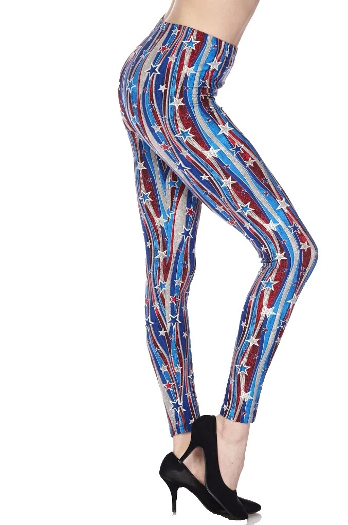 Estrellas rayas Leggings para Mujer