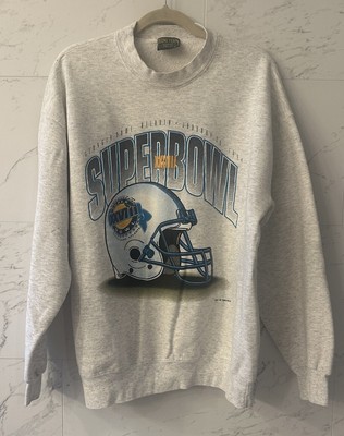 Vintage Super Bowl XXVIII (#28) Gray Sweatshirt XL 1-30-94 Atlanta Georgia Dome