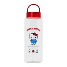 Sanrio Characters Hello Kitty Clear Bottle with Handle Japan Limited Original