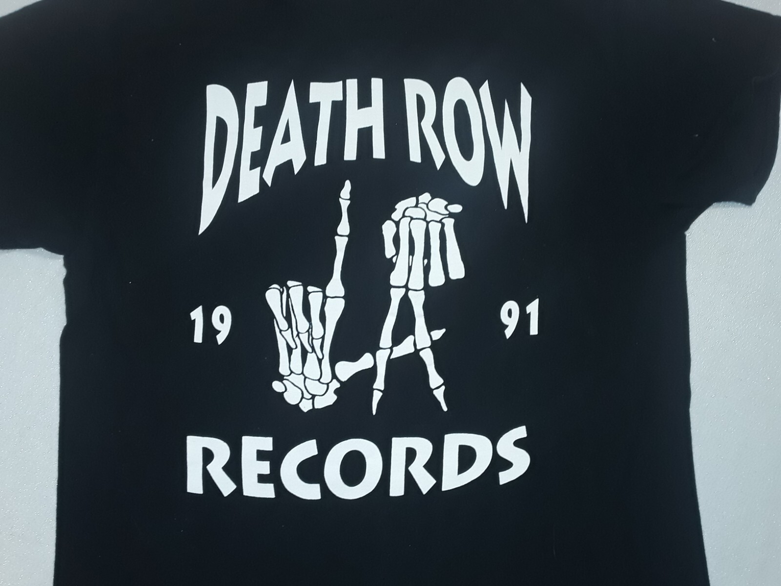 FILA T shirt Death Row Records L.A. Bones TAGLIA MEDIA