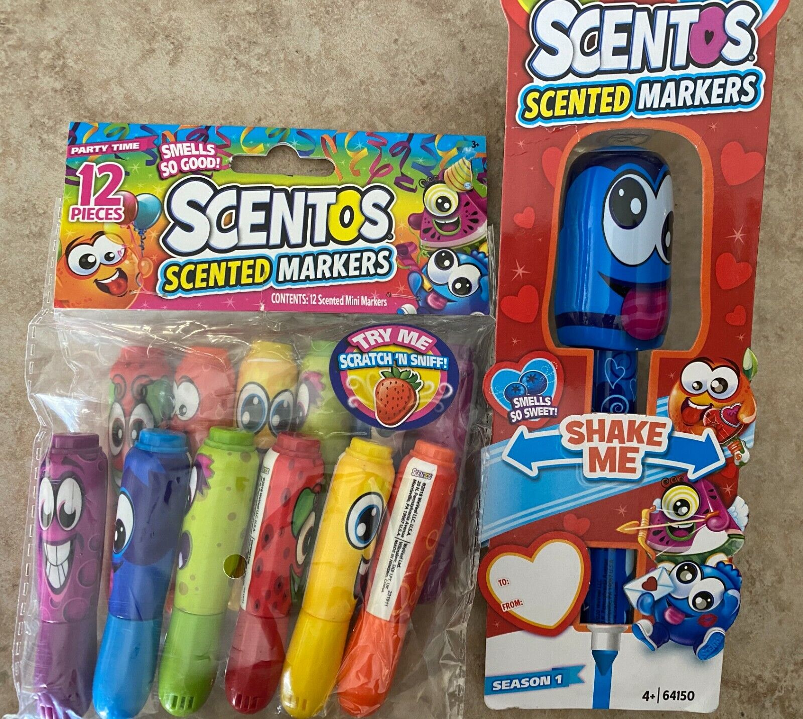 SET Scentos Scented Mini Markers - 1 pack of 12 Scented Mini 