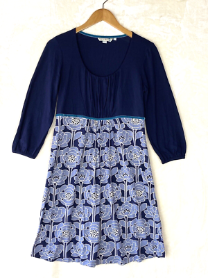 Boden Dress Womens 6 A Line Knit Blue Floral Stretch 3/4 Sleeve Work Office | eBay Boden Dress Womens 6 A Line Knit Blue Floral Stretch 3/4 Sleeve Work Office | eBay