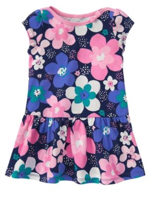 Gymboree Hop N Roll floral dress New NWT girls size 6 12 months flowers ...