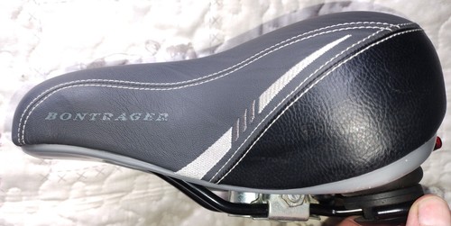 Beautiful Bontrager Bicycle Saddle Seat. Spring Loaded Has Red Light Can Flash