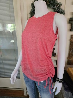 Sleeveless Comfy Red Side Tie Comfy Medium