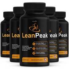 (5 Pack) Lean Peak Advanced Energy & Fitness Support Formula LeanPeak Capsules