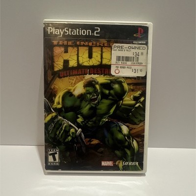 Sierra The Incredible Hulk: Ultimate Destruction PlayStation 2 Case & Disc