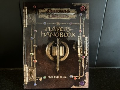 Dungeons and Dragons Players Handbook Core Rulebook 1 WOTC 2000 (No CD)