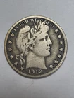 1912 D Barber Half Dollar FULL LIBERTY