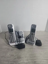 AT&T EL52210 2-handset DECT 6.0 Cordless Phone Answering System Tested & Working